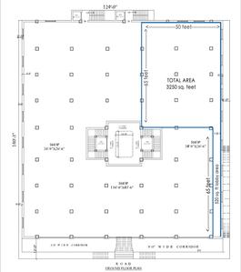 Floor Plan image of 3250.0 Sq.ft   Showroom for rent in Bowenpally for 250000