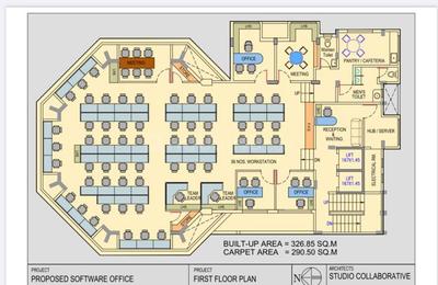 Floor Plan image of 4000.0 Sq.ft  Bare shell Office Space for rent in Gokhalenagar for 320000