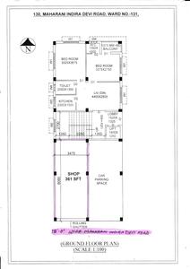 Floor Plan image of 300.0 Sq.ft Commercial Property for rent in Parnasree Pally for 20000