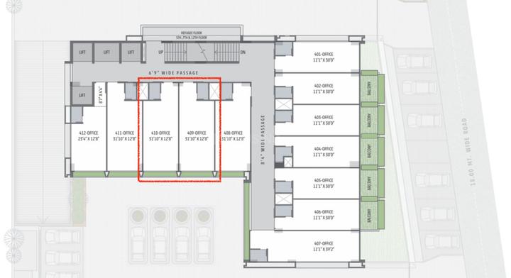 Others image of 780.0 Sq.ft  Ready to use Office Space for rent in Vaishno Devi Circle for 45000