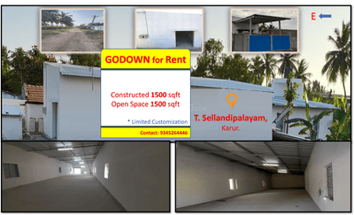 Others image of 2500.0 Sq.ft   Warehouse for rent in Thirumanilayure for 17500
