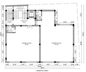 Floor Plan image of 2200.0 Sq.ft  Bare shell Office Space for rent in Heritage Town for 100000