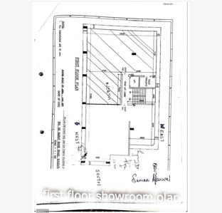 Floor Plan image of 1300.0 Sq.ft   Showroom for rent in Ballygunge for 200000