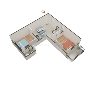 Shree Chaitanya Housing Complex Block 2 3D 2