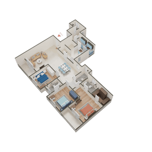 Adarsh Palm Retreat Tower 1 3D 1