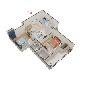 SCC Blossom Block A And B 3D 2