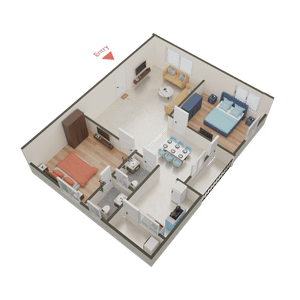 Fido Rock Hills Apartments 3D 1