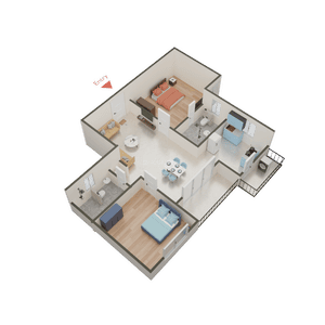 Krishnaja Northcity 3D 2
