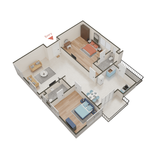 Indis PBEL City Tower M Sapphire 3D 1