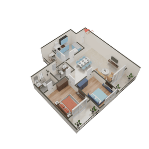 Adarsh Palm Retreat Lake Front 3D 2