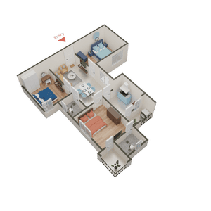Chandaka Meadows Block C And E 3D 2