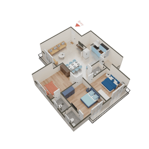 Gandhi Vraj Residency 3 3D 2