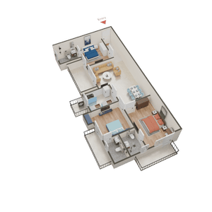 Chintels Serenity Phase 1 Tower 3 4 5 Pocket B 3D 2
