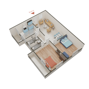 R R Landmarks Sharan Residency Block C 3D 2