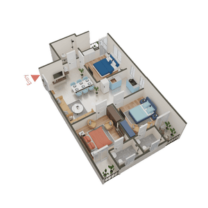 Bagariya Sadhana Residency IV 3D 2