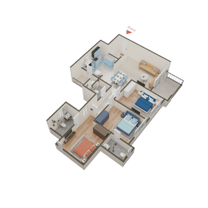 Mahindra Bloomdale Building 04 3D 2