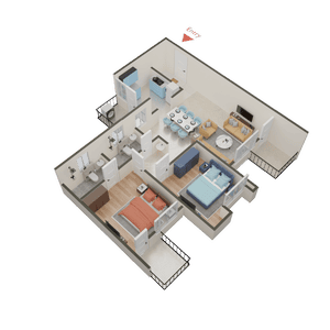 Vertical Alcinia Phase III 3D 2