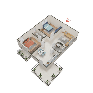 Mirage Anmol Avalon Towers 3D 2