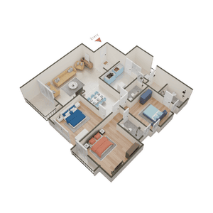 Sky Vista Residency 3D 2