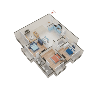 Hariom Neelkanth Residency Block A And B 3D 2