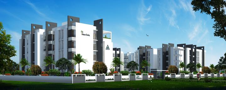 Elegant Palmera Garden Elevation 1