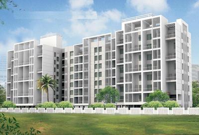 Gallery Cover Image of 688 Sq.ft 1 BHK Apartment / Flat for rent in Alliance Nisarg Leela, Wakad for Rs. 25000