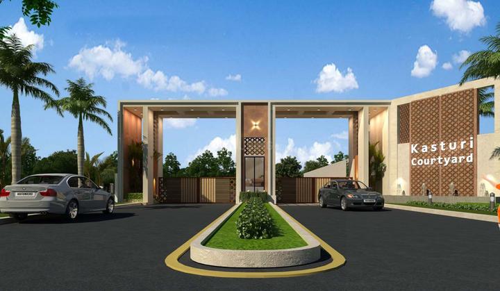Lodhi Kasturi Courtyard Elevation 1