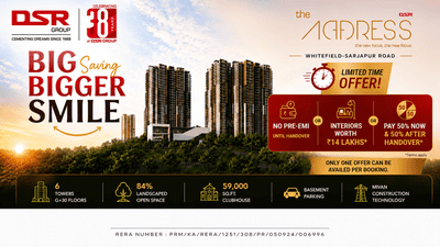 Project Image of 2573 Sq.ft 3 BHK Apartment / Flat for sale in Sarjapur for Rs. 32000000