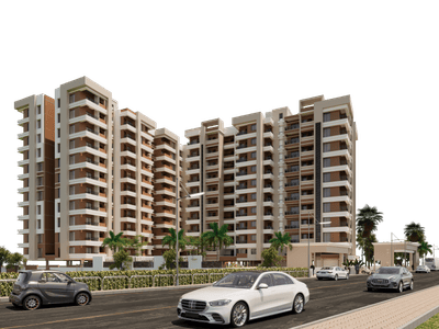 Gallery Cover Image of 1000 Sq.ft 3 BHK Apartment / Flat for rent in Shree Laxmi Peace City, Gotal Pajri for Rs. 20000