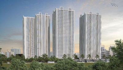 Gallery Cover Image of 392 Sq.ft 1 BHK Apartment / Flat for rent in Dosti Planet North, Shilphata for Rs. 15000