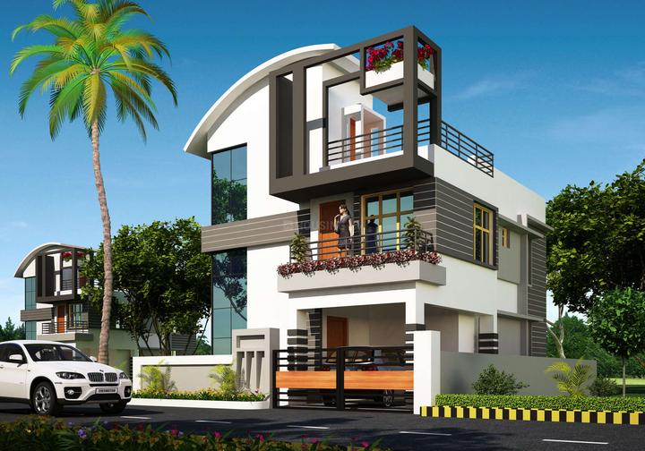 Om Swastik Estcon Platinum Villa Images for Elevation of Om Swastik Estcon Pvt Ltd Platinum Villa 1