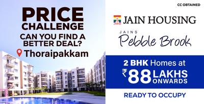 Project Image of 1033 Sq.ft 2 BHK Apartment / Flat for sale in Thoraipakkam for Rs. 8726000