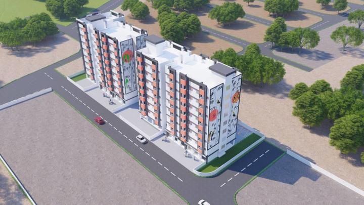 Sandeep SDPL Aashray Hazaripahad Wing 1 And 2 Elevation 1