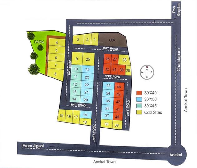 Pragathi Sai Lakshmi Layout Elevation 1