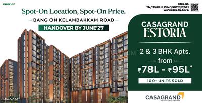Project Image of 1234 Sq.ft 2 BHK Apartment / Flat for sale in Kelambakkam for Rs. 7000000