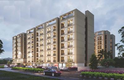Gallery Cover Image of 1100 Sq.ft 3 BHK Apartment / Flat for rent in Vraj Shantam Highland, Tarsali for Rs. 17000