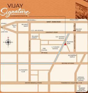 Project Image of 5830 Sq.ft 5 BHK Apartment / Flat for sale in Vesu for Rs. 42500000