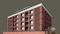 Olive Brick Home Elevation 1