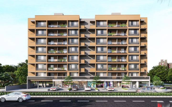 Puja Neelkanth Heights 2 by Puja Developers Ahmedabad Elevation 1