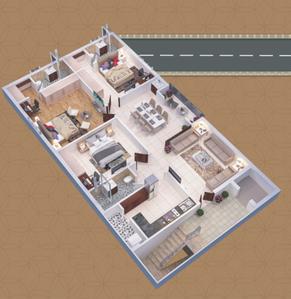 Pinnacle Rabindra Enclave 3D 1