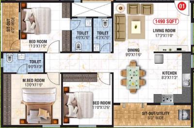 Dwaraka Sai Manor 2D 3