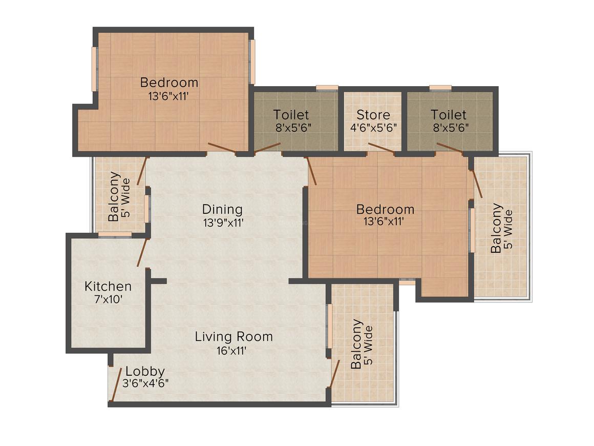 Jaipuria Sunrise Greens Floor Plan Nabha, Zirakpur