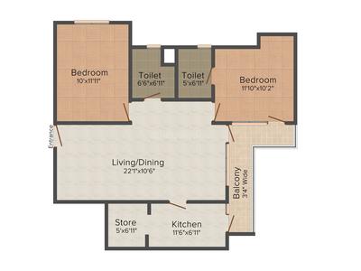Max Nirman FM Apartments 2D 1