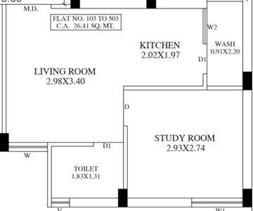ABC Narayan Apartment 2D 1