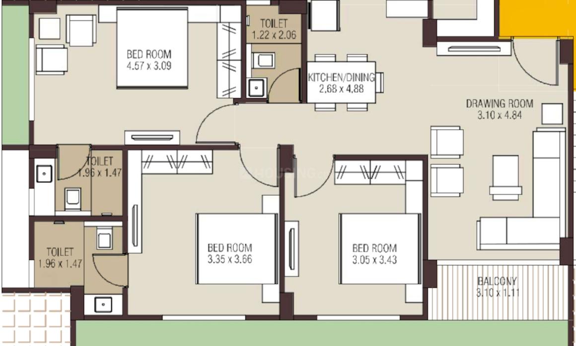 Anon Pride Homes Floor Plan Chanakyapuri, Ahmedabad