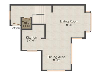 Muskotia Homes 2D - Ground Floor 1