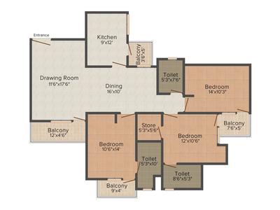 Aarohan Crystal View Apartment 2D 2