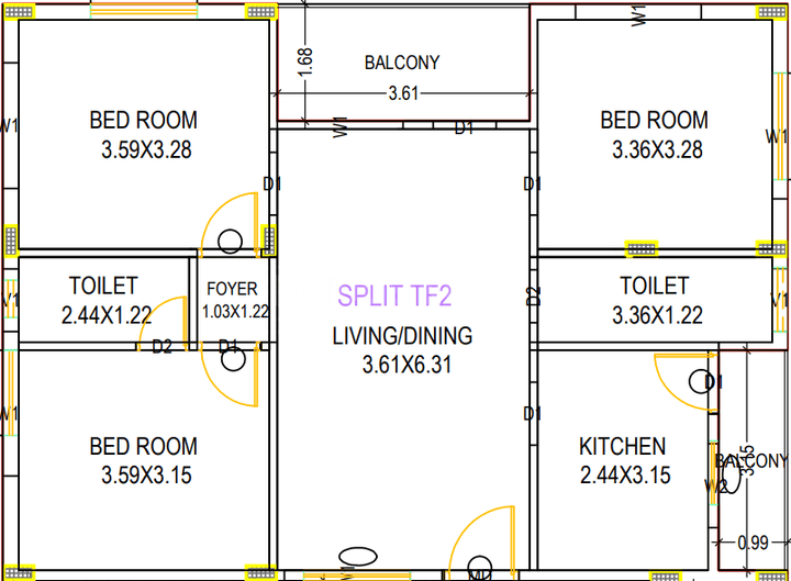 Lakshmi Saicharan Residency 2D 1