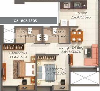 Kumar Corp Princetown Towers 2D 1