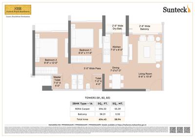 Sunteck Beach Residences 2D 1